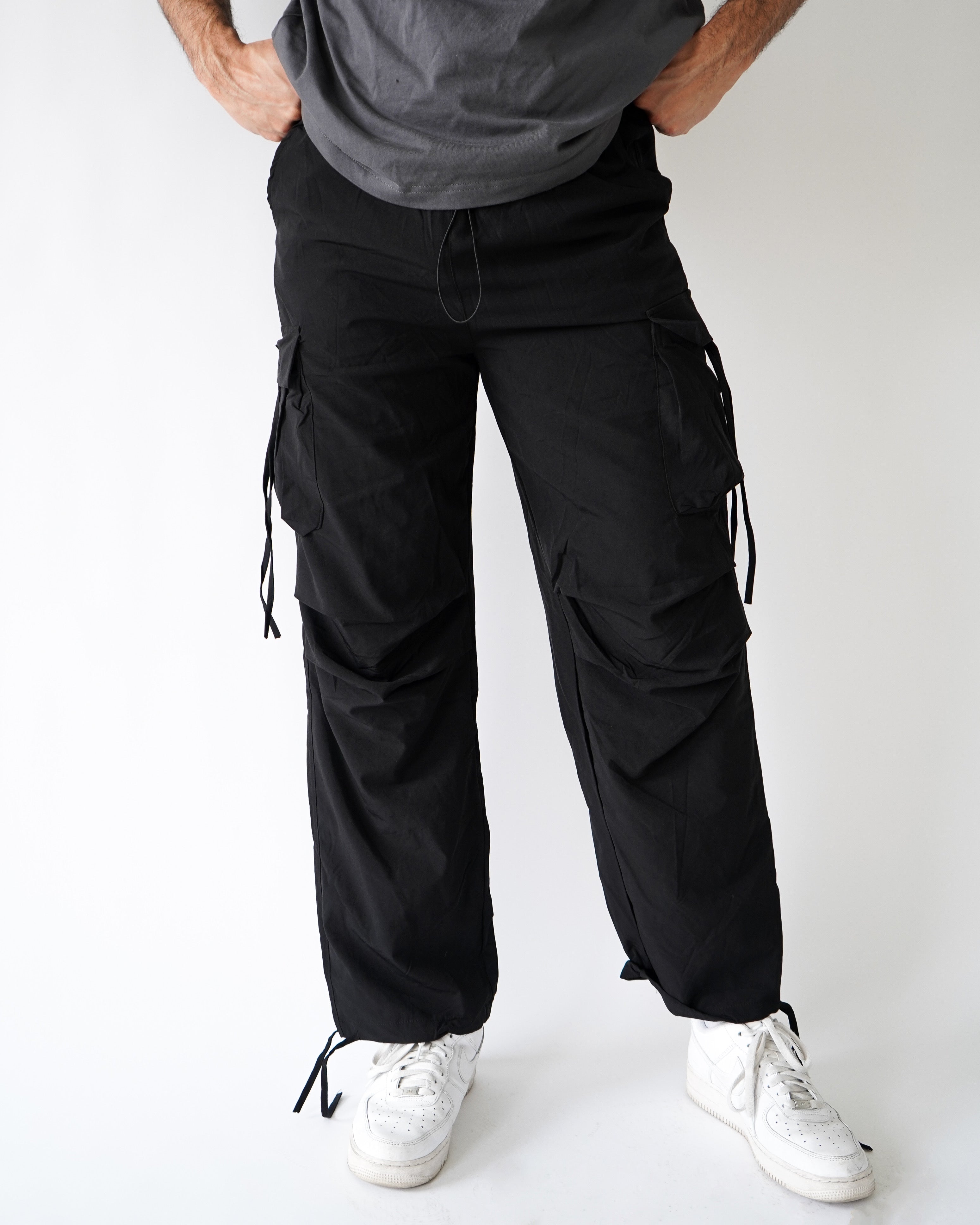 Kenya Black Parachute Jogger Pants - CAVA athleisure – CAVA