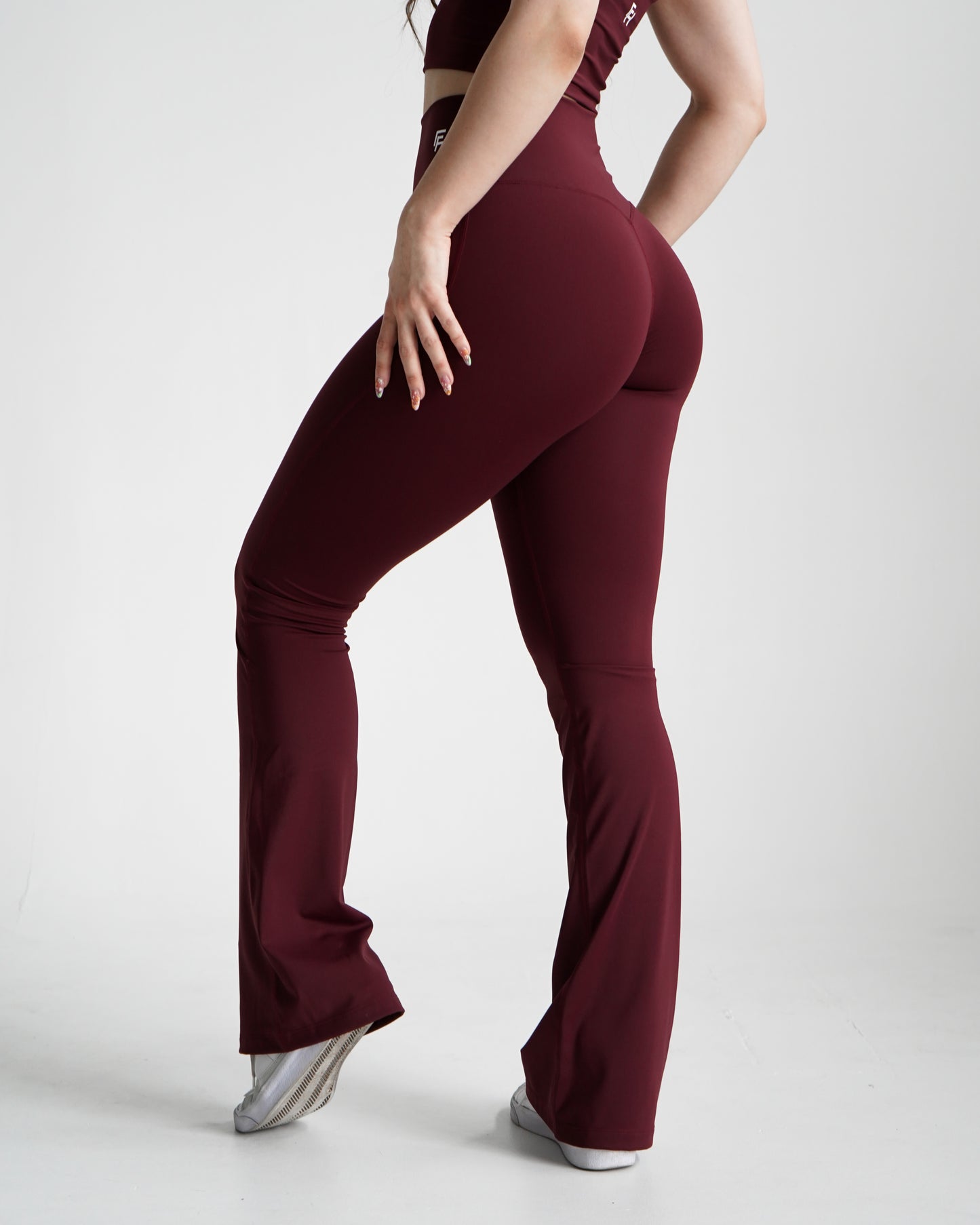 Impact Flare Leggings - Wine