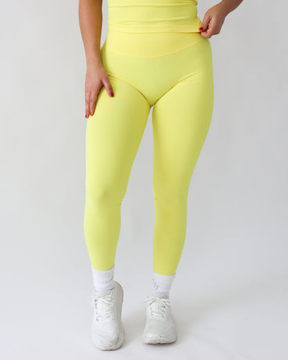 Ascend Leggings 27" - Lemon