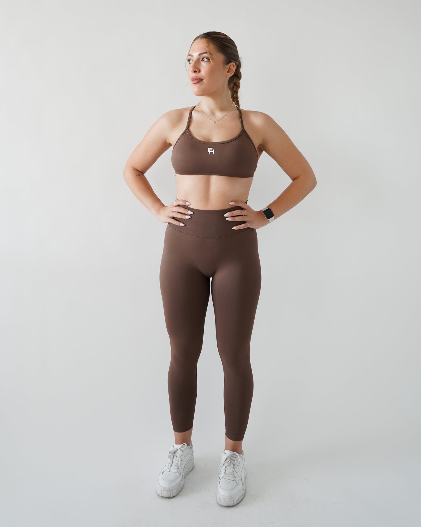 Enhance Contour Leggings 27" — Cocoa