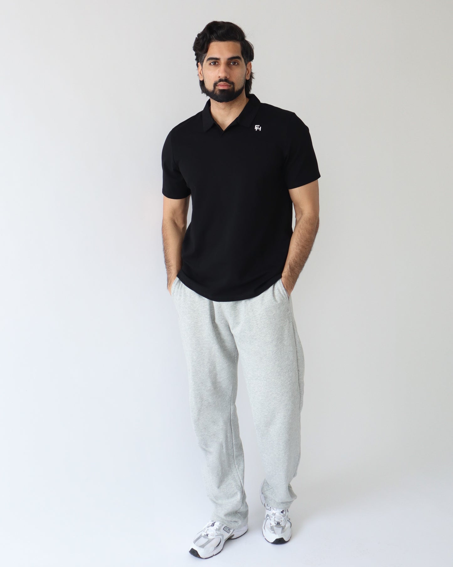 Relaxed Polo Shirt - Black