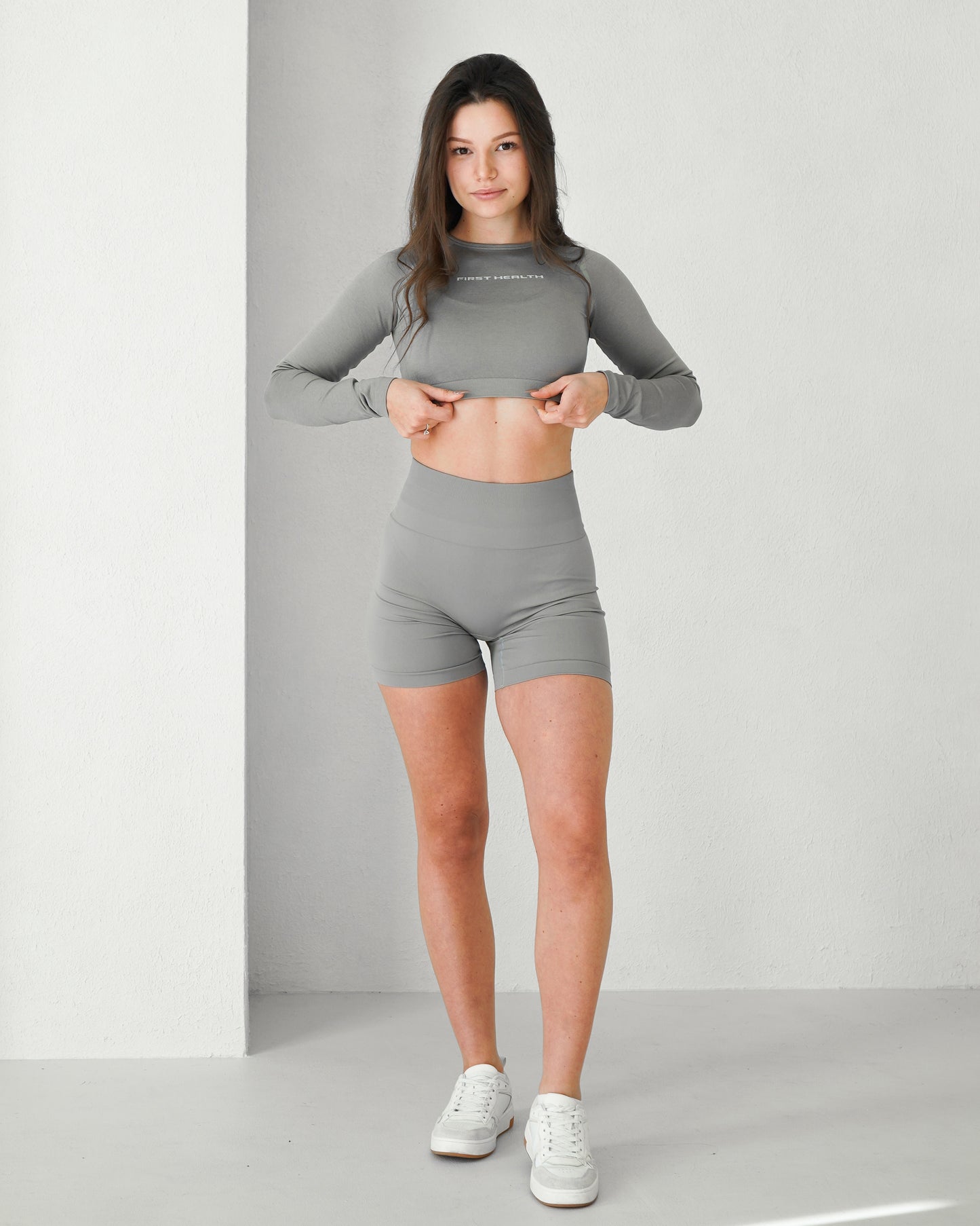 Enhance Cropped Long Sleeve - Space