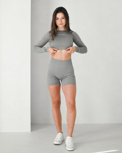 Enhance Cropped Long Sleeve - Space