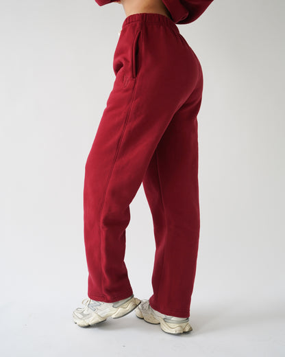 Legacy Straight-leg Sweatpants - Cardinal