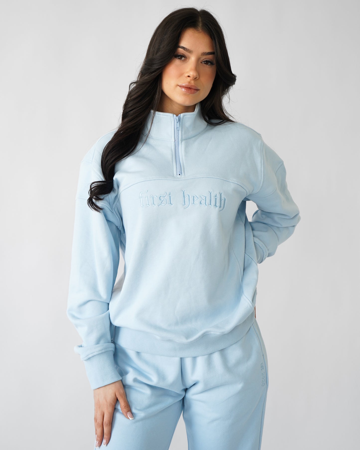 Essential Quarter Zip - Cloud