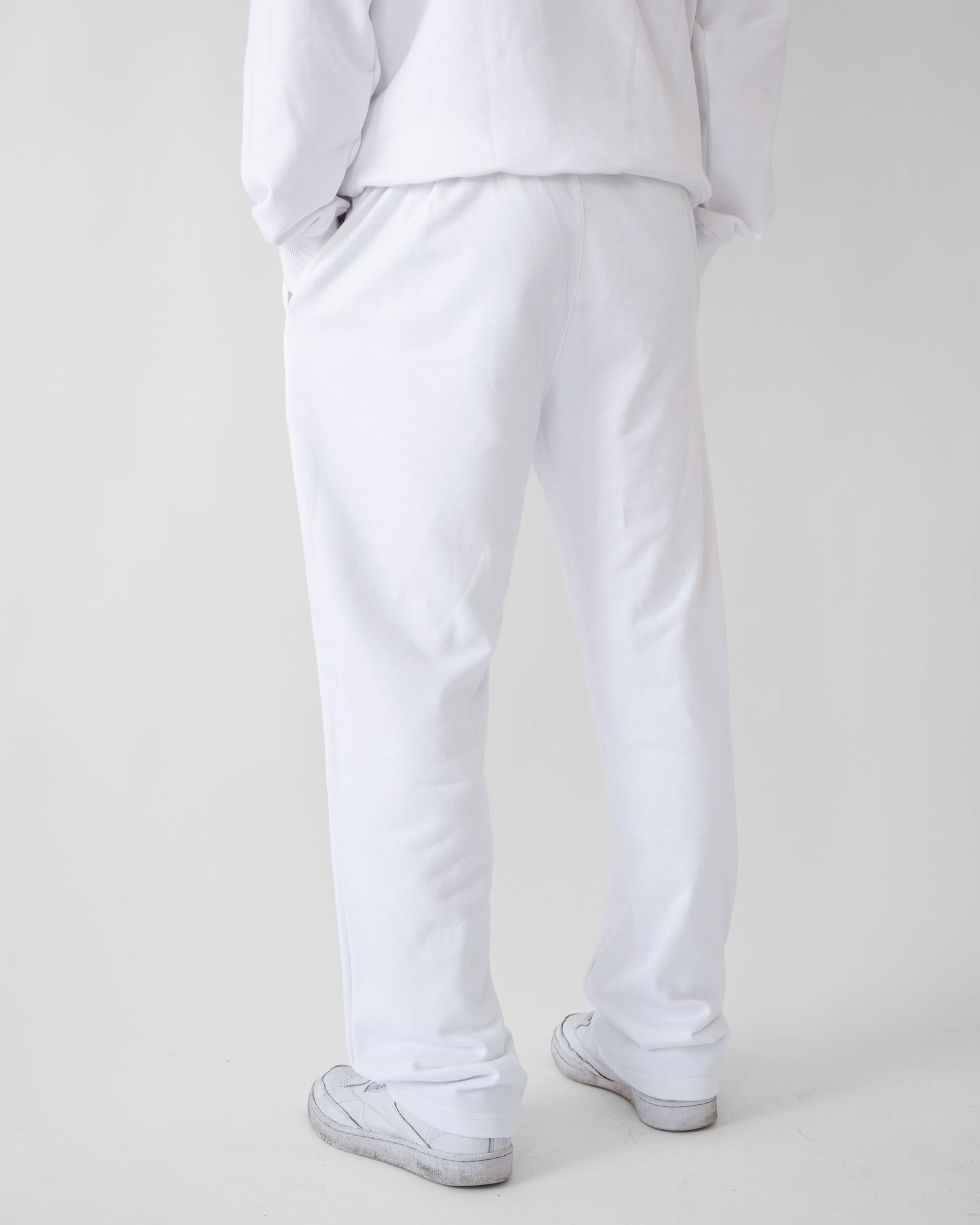 Essential Straight Leg Sweatpants - White