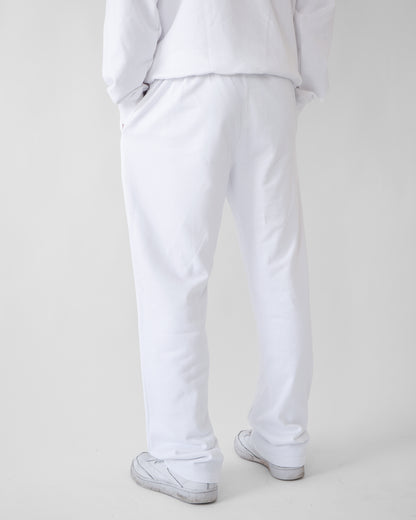 Essential Straight Leg Sweatpants - White