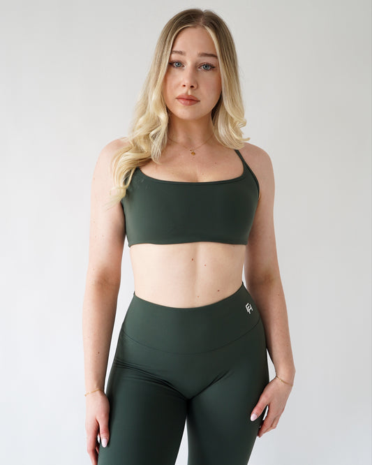 Limitless Sports Bra in Clay - High Coverage – Ochre Athletica