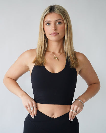 Onyx Halter Top - Black