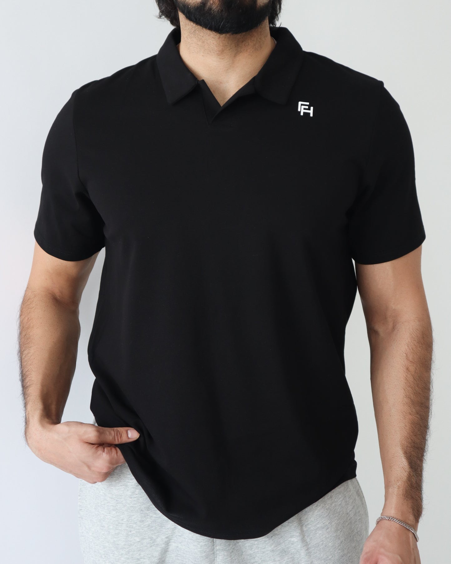 Relaxed Polo Shirt - Black