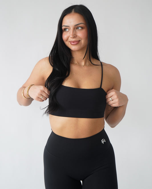 Bandeau Sports Bra - Black