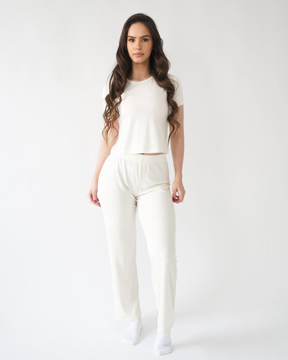 Luxe Lounge Pants - Cream