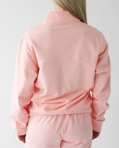 Essential Quarter Zip - Blush