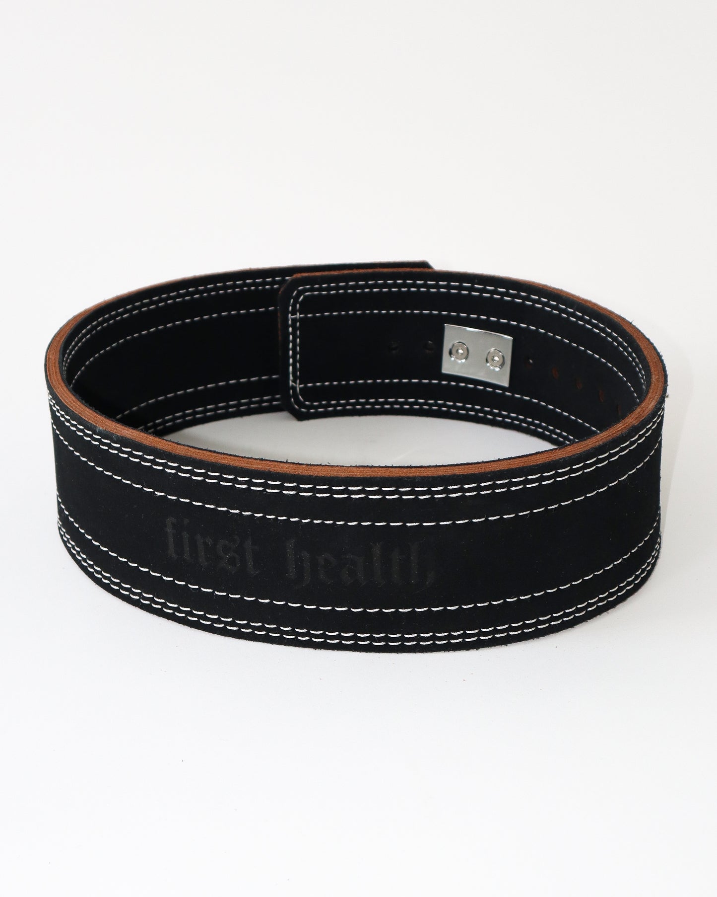 10mm 4" Suede Leather Lever Belt