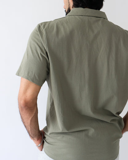 Relaxed Polo Shirt - Olive