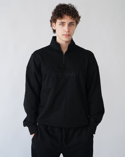 Essential Quarter Zip - Black