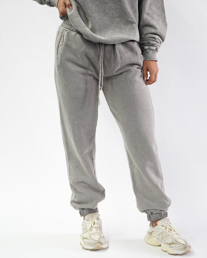 Acid Wash Joggers - Ash