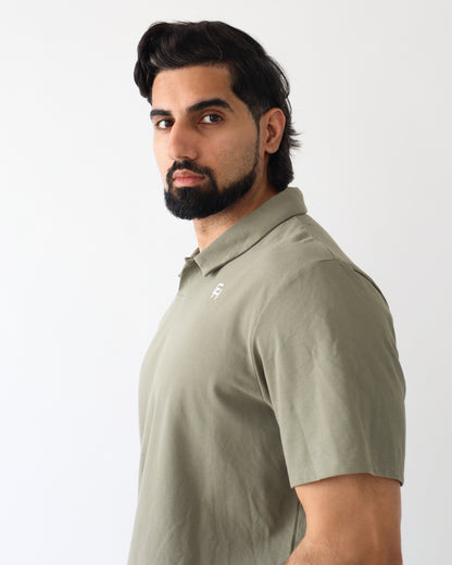 Relaxed Polo Shirt - Olive