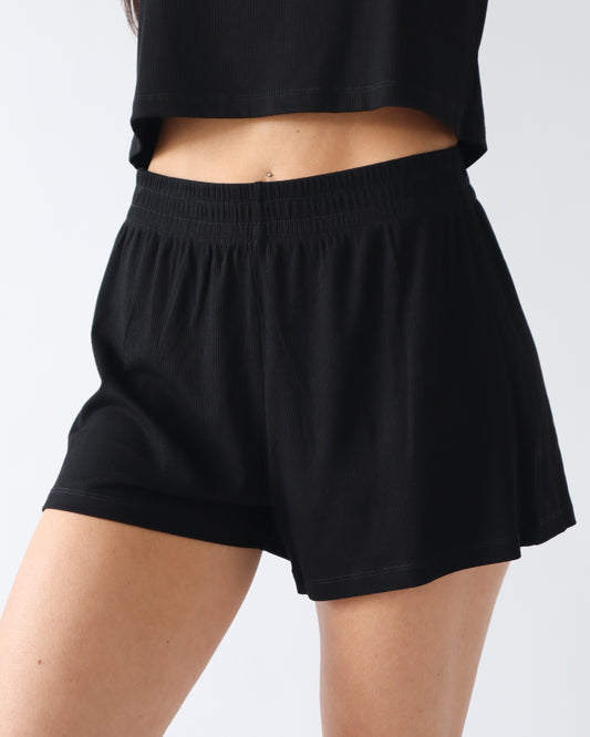 Luxe Lounge Shorts - Black