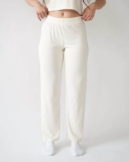 Luxe Lounge Pants - Cream