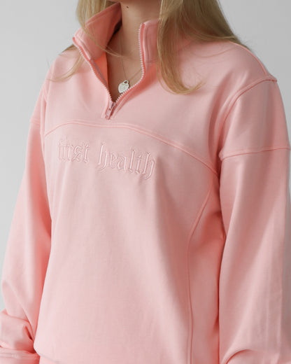 Essential Quarter Zip - Blush