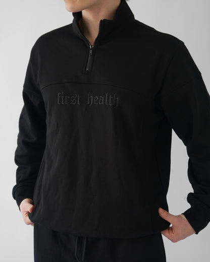 Essential Quarter Zip - Black