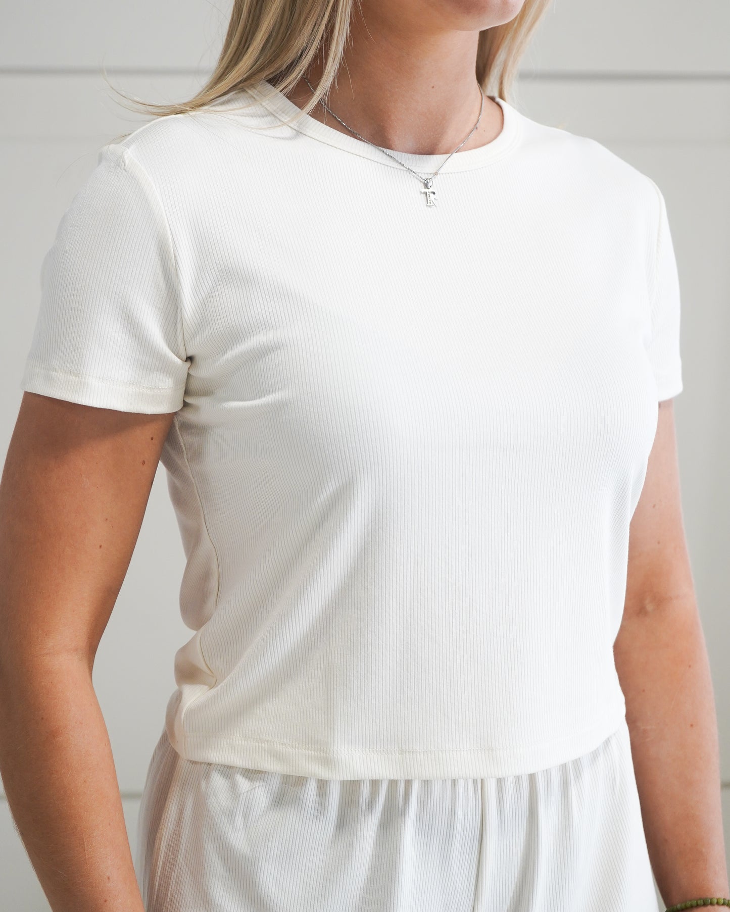 Luxe Lounge T-Shirt - Cream