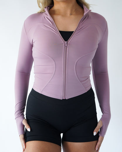 Sculpt Zip Up - Mauve