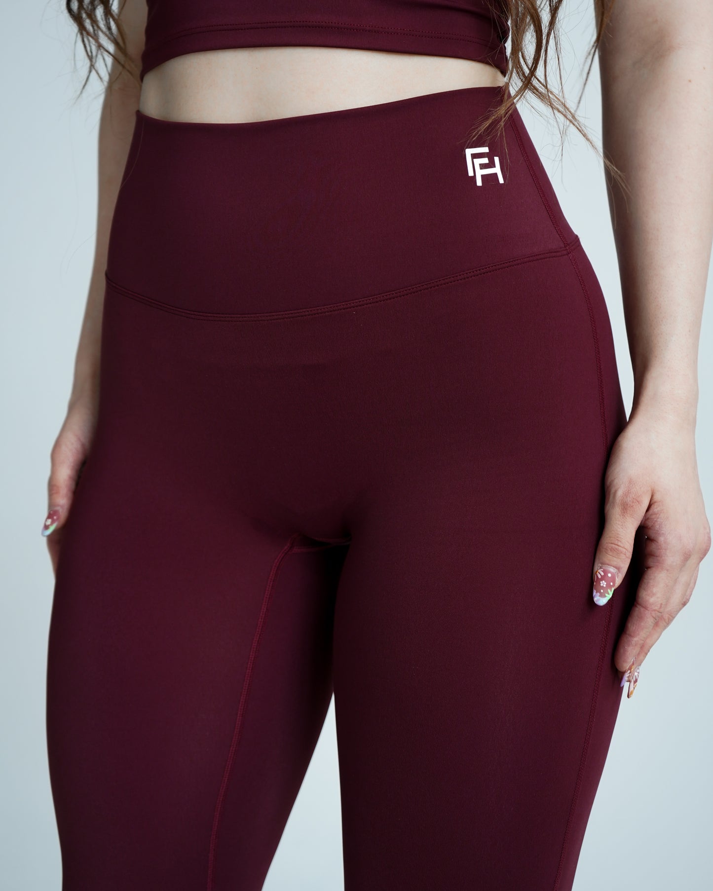 Impact Flare Leggings - Wine