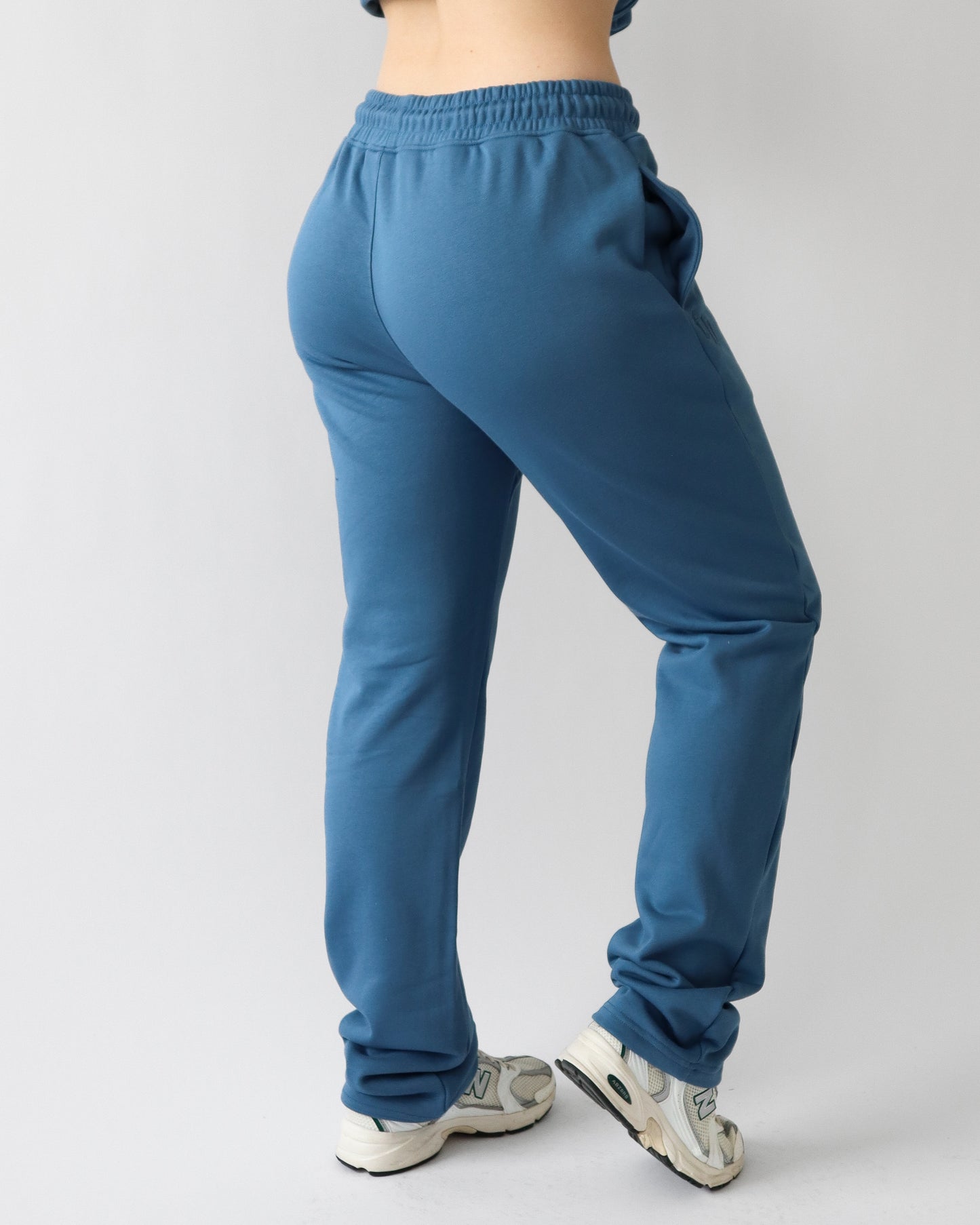 Essential Straight Leg Sweatpants - Steel