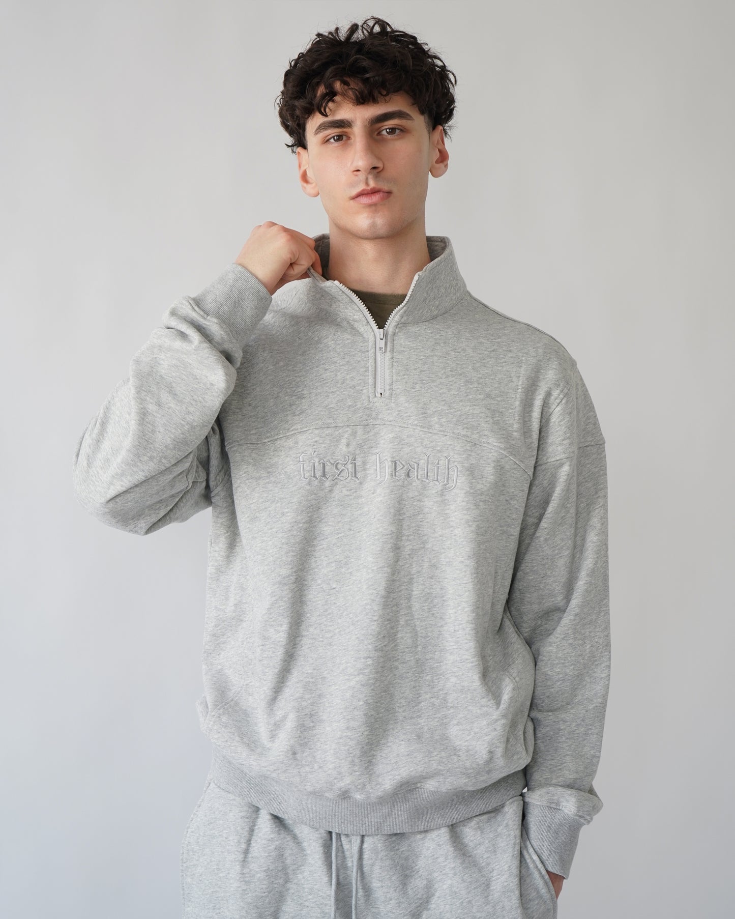 Essential Quarter Zip - Heather