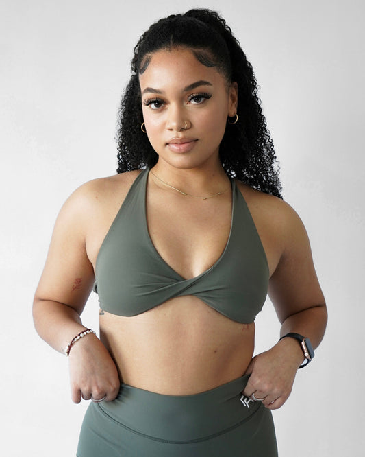 Performance Sports Bra - Olive