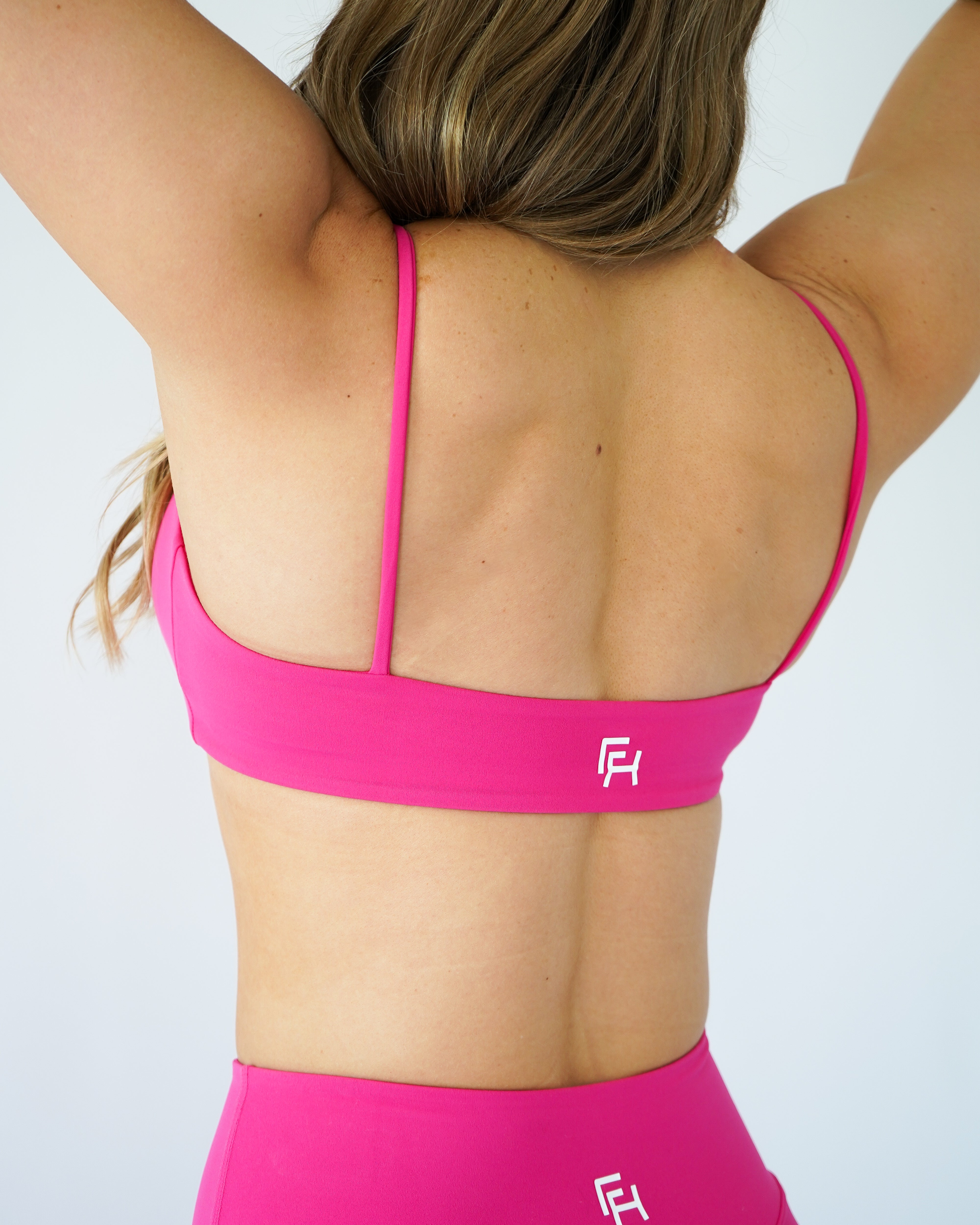 Define Bandeau Sports Bra Magenta L