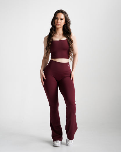 Impact Flare Leggings - Wine