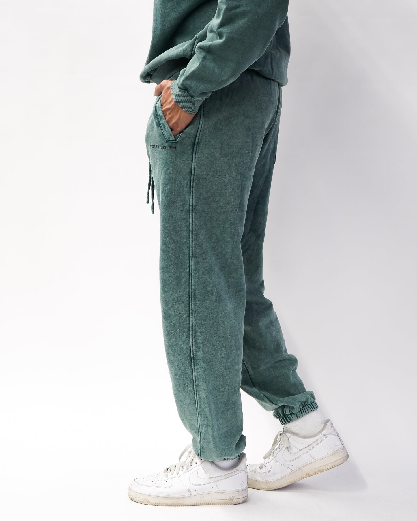 Acid Wash Joggers - Pine