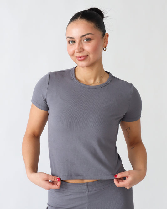 Luxe Lounge T-Shirt - Slate