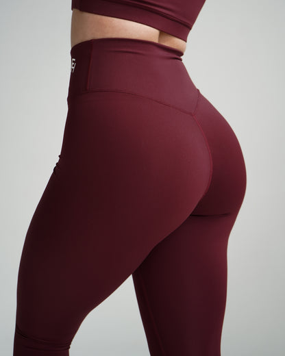 Impact V-Waist Leggings - Wine