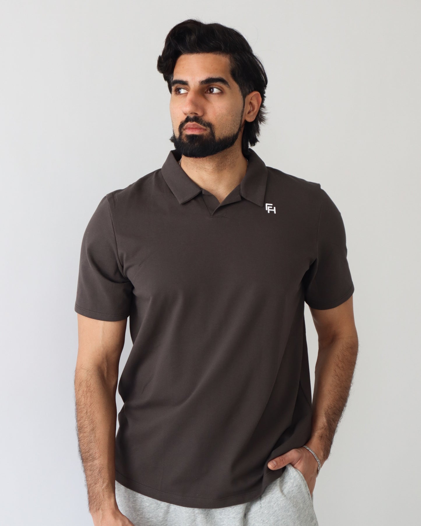 Relaxed Polo Shirt - Wood