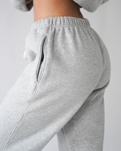 Legacy Straight-leg Sweatpants - Heather Gray