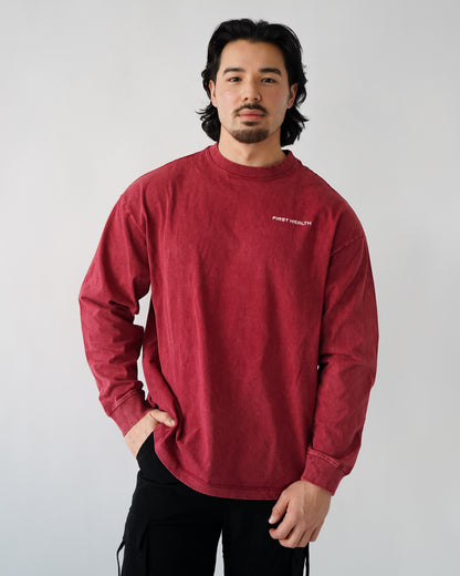 Lifting Club Long Sleeve - Crimson