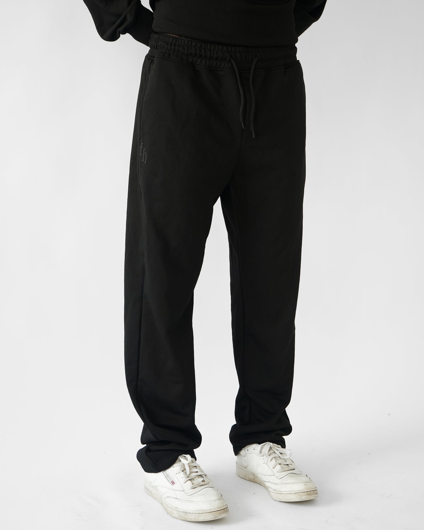 Essential Straight Leg Sweatpants - Black