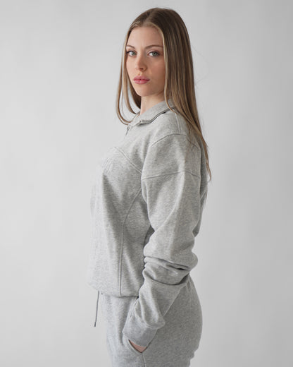 Essential Quarter Zip - Heather