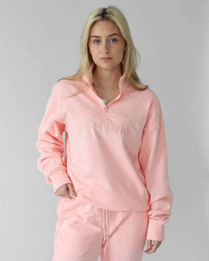 Essential Quarter Zip - Blush