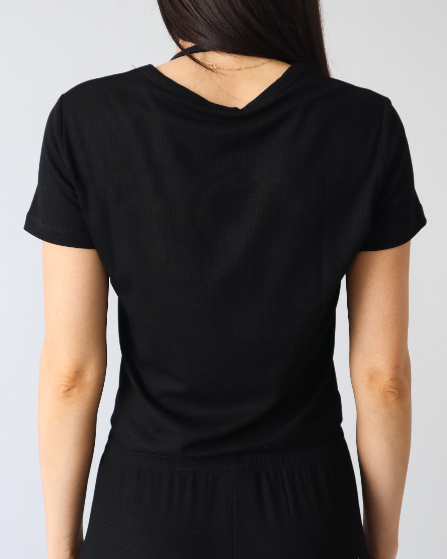 Luxe Lounge T-Shirt - Black