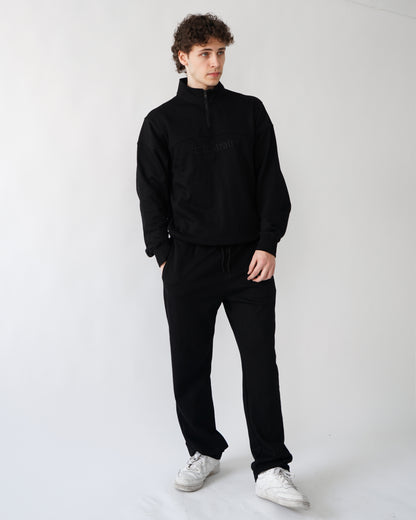 Essential Quarter Zip - Black