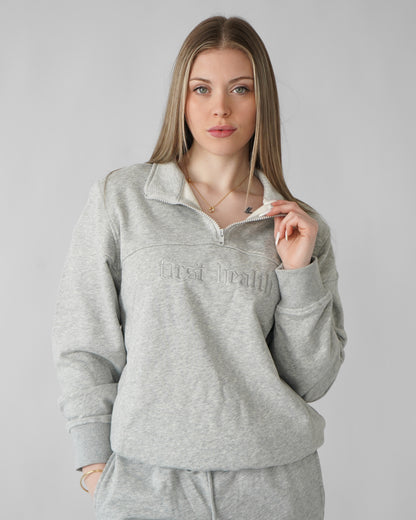 Essential Quarter Zip - Heather