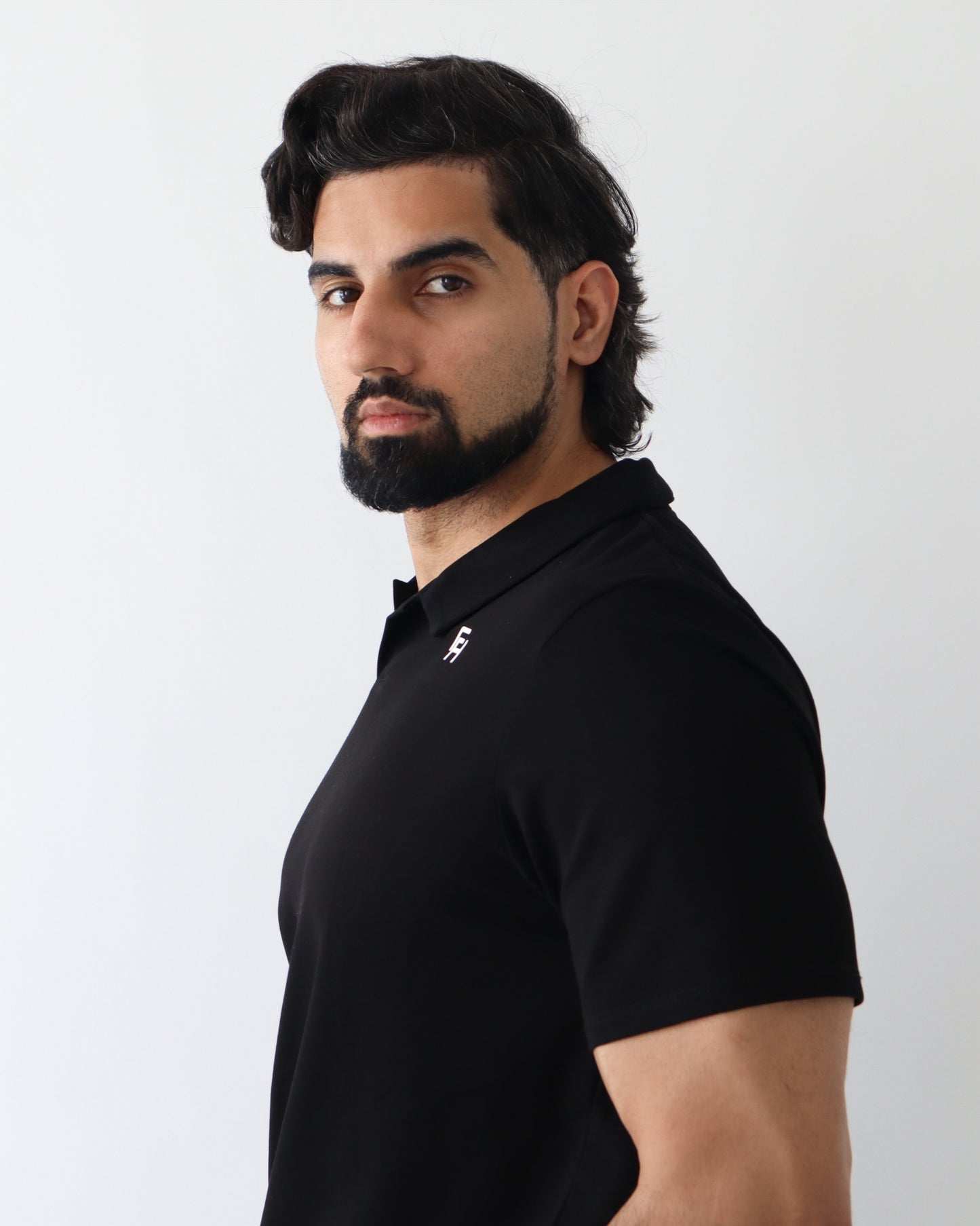 Relaxed Polo Shirt - Black