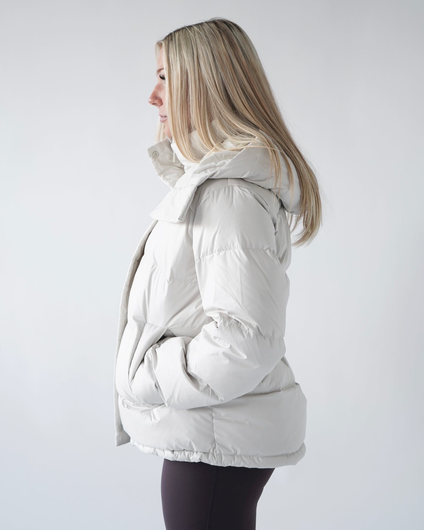 Legacy Puff Down Jacket - Cream