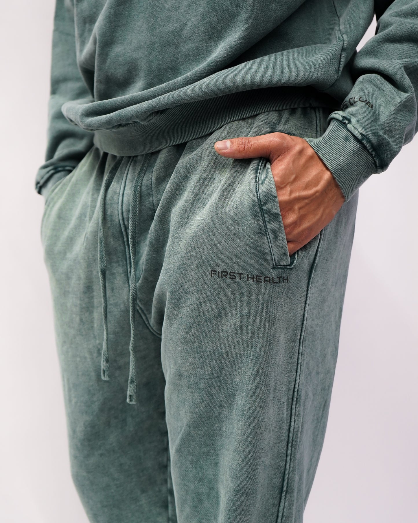 Acid Wash Joggers - Pine