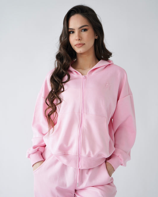 CloudFlex Zip Up Hoodie - Sugar